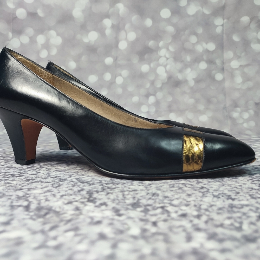 Salvatore Ferragamo pumps Black Leather - Picture 6 of 11